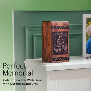 yoga Urn Size 11.25(H)x6.25(W)x6.25(L)Inches