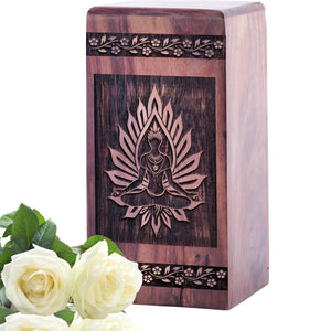 yoga Urn Size 5(H)x3(W)x3(L)Inches