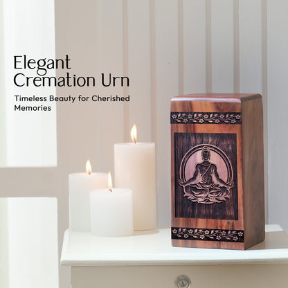 yoga Urn Size 10 Inch 10”(H) x 5.5”(W) x 5.5”(L)