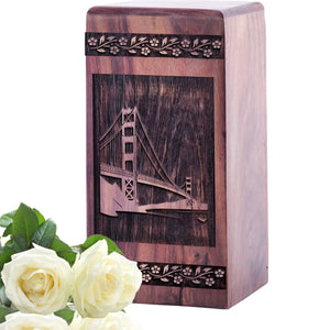 Golden Gate Bridge Urn Size 5(H)x3(W)x3(L)Inches