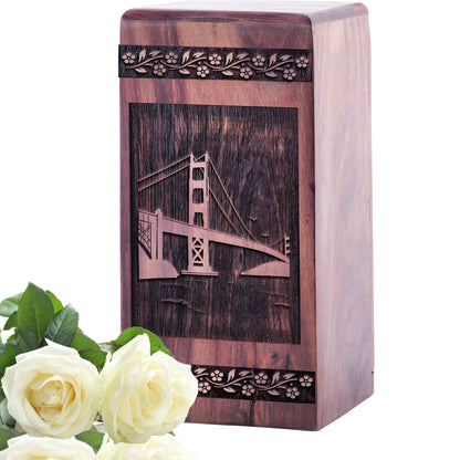 Golden Gate Bridge Urn Size 5 Inch 5”(H) x 3”(W) x 3”(L)