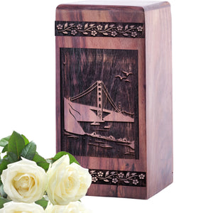 Golden Gate Bridge Urn Size 5(H)x3(W)x3(L)Inches