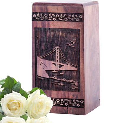 Golden Gate Bridge Urn Size 5 Inch 5”(H) x 3”(W) x 3”(L)