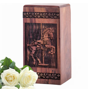 Horse rider Urn Size 5(H)x3(W)x3(L)Inches
