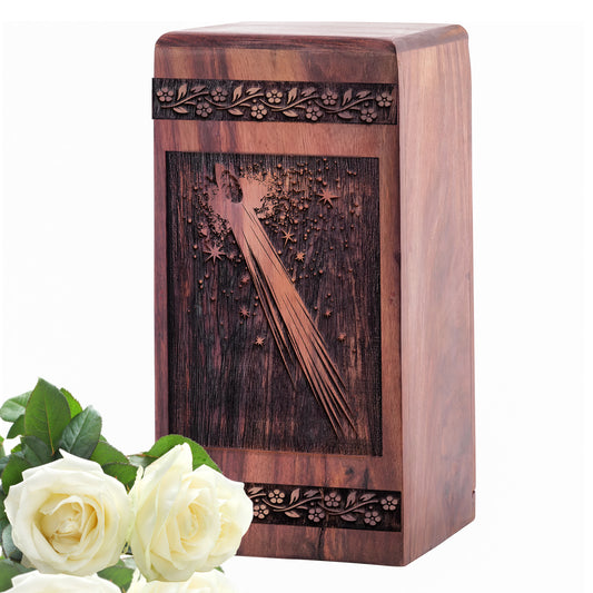 Tail and Nucleus and Geometric Urn Size 5 Inch 5”(H) x 3”(W) x 3”(L)
