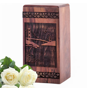 Golden Gate Bridge Urn Size 5(H)x3(W)x3(L)Inches