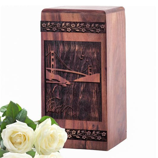 Golden Gate Bridge Urn Size 5 Inch 5”(H) x 3”(W) x 3”(L)
