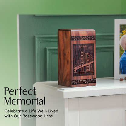 Golden Gate Bridge Urn Size 11.25 Inch 11.25”(H) x 6.25”(W) x 6.25”(L)