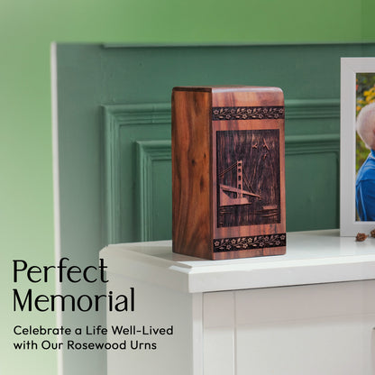 Golden Gate Bridge Urn Size 11.25 Inch 11.25”(H) x 6.25”(W) x 6.25”(L)