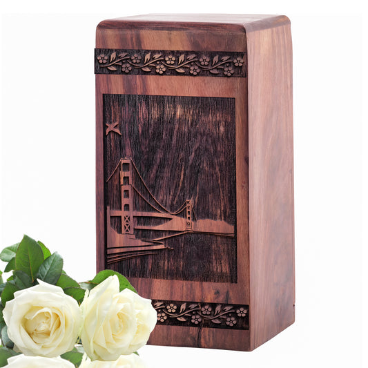 Golden Gate Bridge Urn Size 5 Inch 5”(H) x 3”(W) x 3”(L)