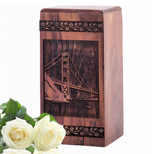 Golden Gate Bridge Urn Size 5 Inch 5”(H) x 3”(W) x 3”(L)