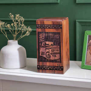 car Urn Size 14(H)x7.5(W)x7.5(L)