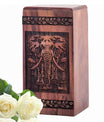 Keepsake Wooden Elephant Memorial Urn for Cremation Ashes