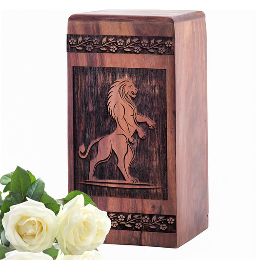 lion Urn Size 5 Inch 5”(H) x 3”(W) x 3”(L)