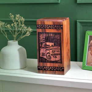 car Urn Size 14(H)x7.5(W)x7.5(L)