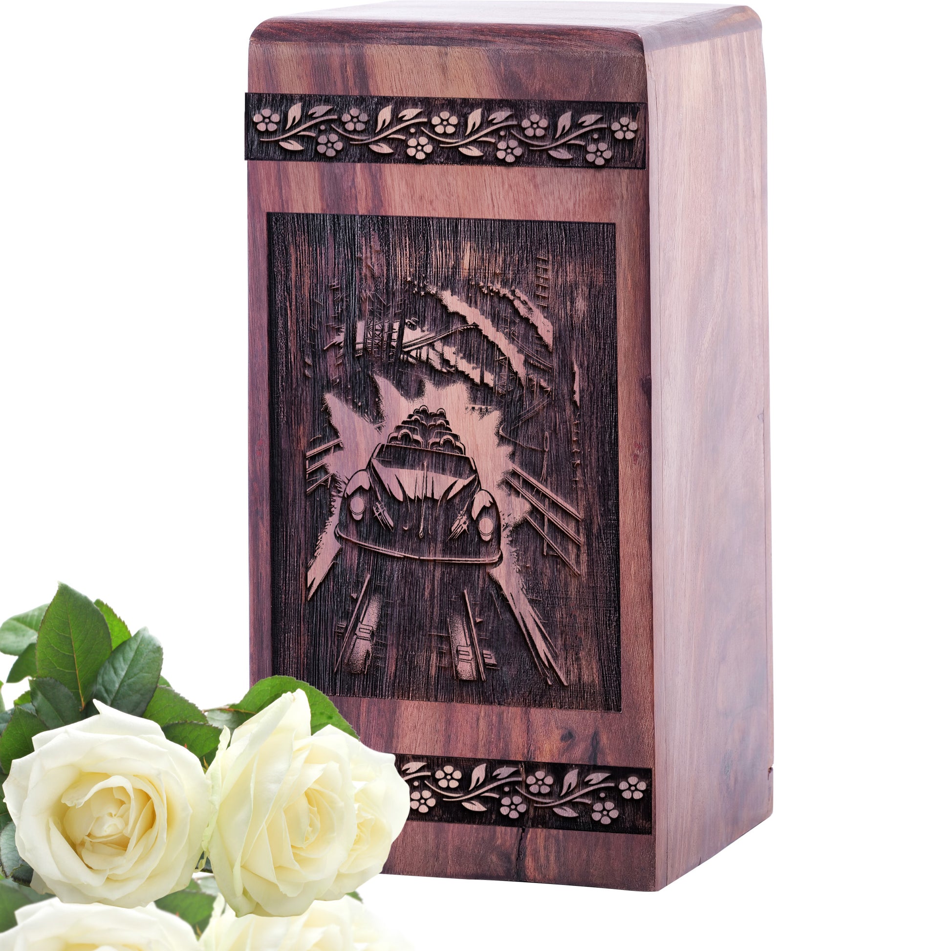 roler coaster Urn Size 5 Inch 5”(H) x 3”(W) x 3”(L)