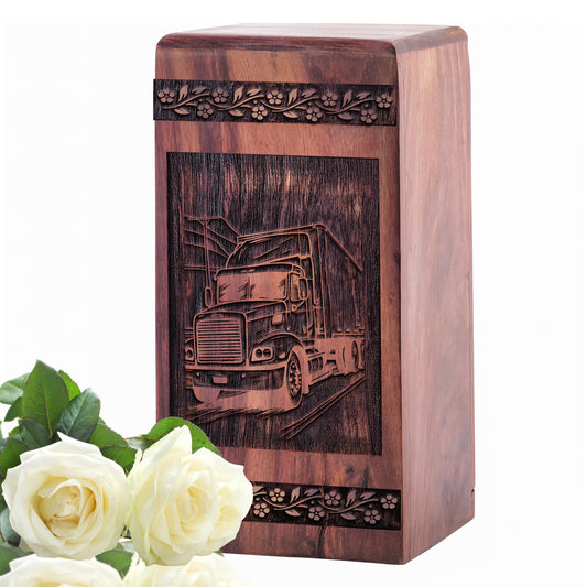 truck Urn Size 5 Inch 5”(H) x 3”(W) x 3”(L)