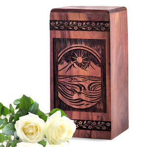 mountion Urn Size 5(H)x3(W)x3(L)Inches