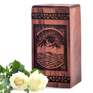 mountion Urn Size 5(H)x3(W)x3(L)Inches