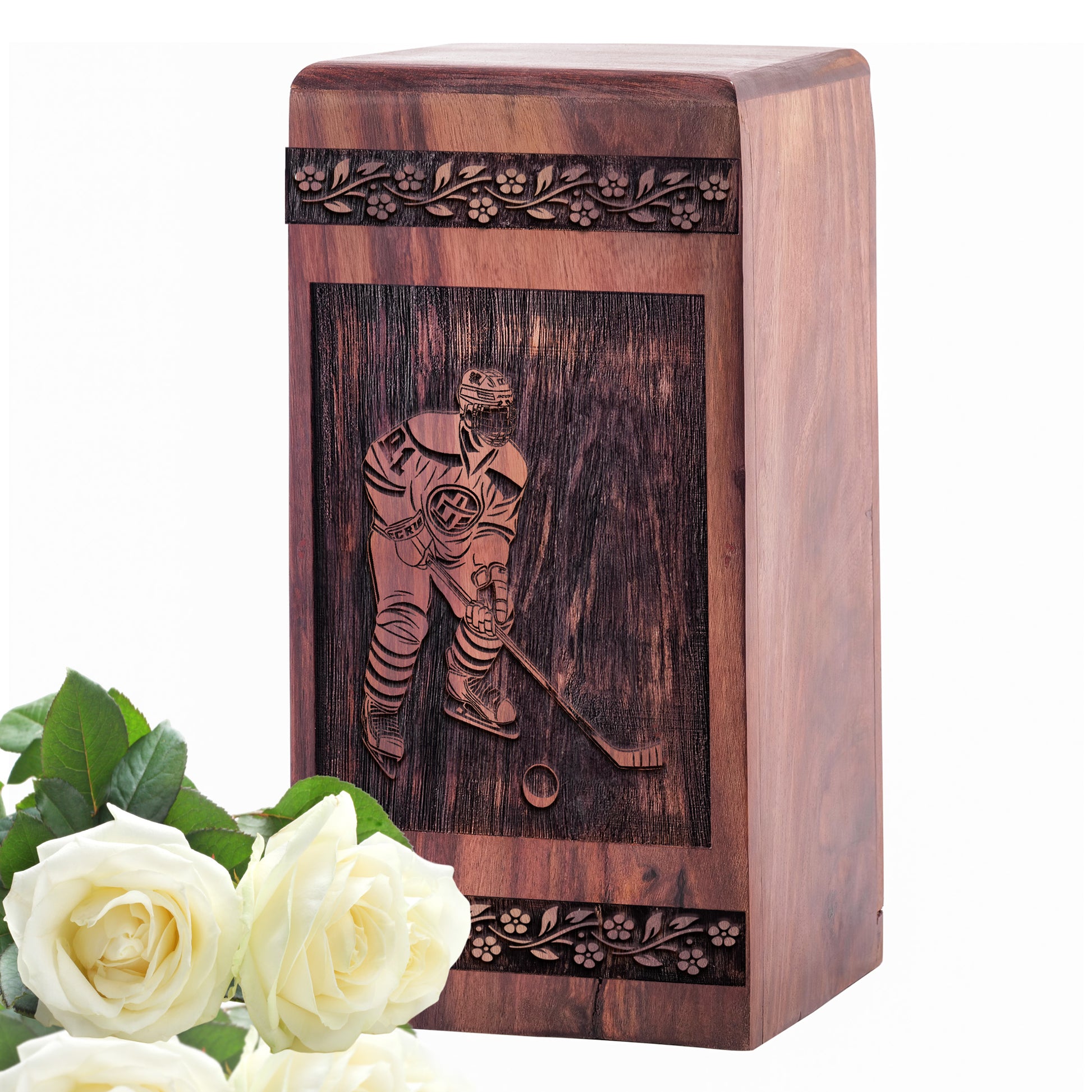 hockey Urn Size 5 Inch 5”(H) x 3”(W) x 3”(L)