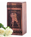 Wooden Hockey Urn Box for Ashes - Handcrafted Memorial