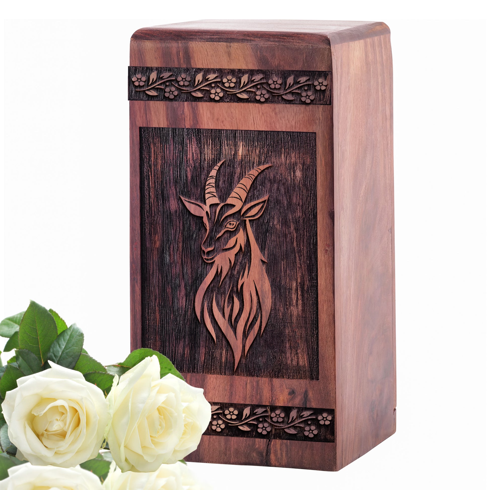 Horned Goat Urn Size 5 Inch 5”(H) x 3”(W) x 3”(L)