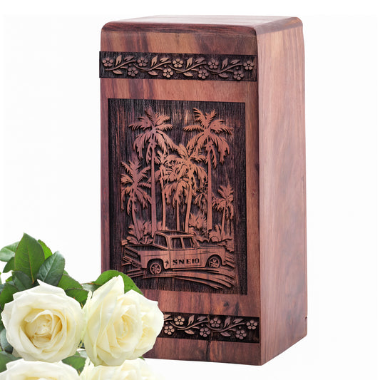 car Urn Size 5 Inch 5”(H) x 3”(W) x 3”(L)