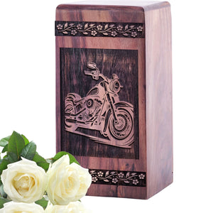 Handcrafted Wooden Bullet Urn Box for Ashes - Unique Tribute