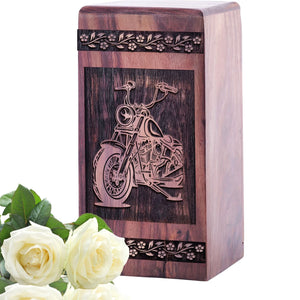 Wooden Bullet Urn for Ashes - Handcrafted Memorial Keepsake