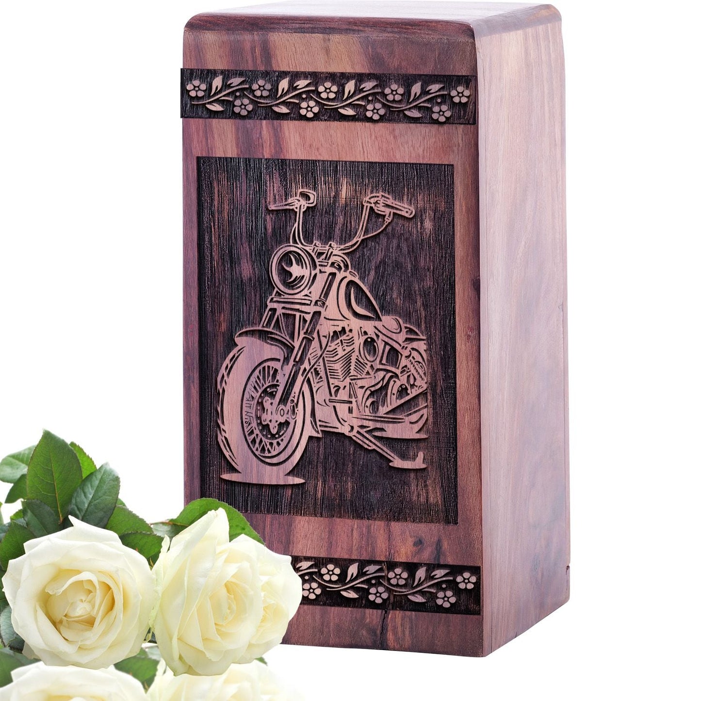 Wooden Bullet Urn for Ashes - Handcrafted Memorial Keepsake