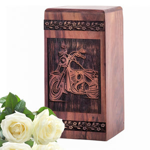 Handcrafted Wooden Bullet Urn Box for Ashes - Lasting Memorial