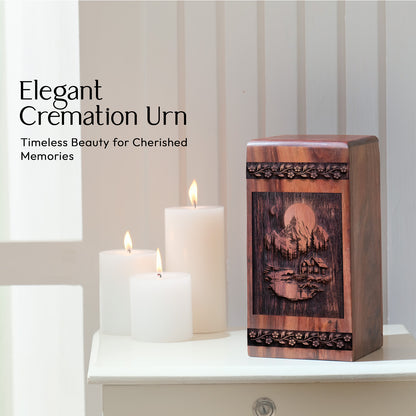 mountion Urn Size 10 Inch 10”(H) x 5.5”(W) x 5.5”(L)