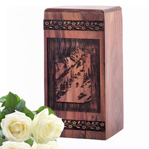 skiing Snowboard Urn Size 5(H)x3(W)x3(L)Inches