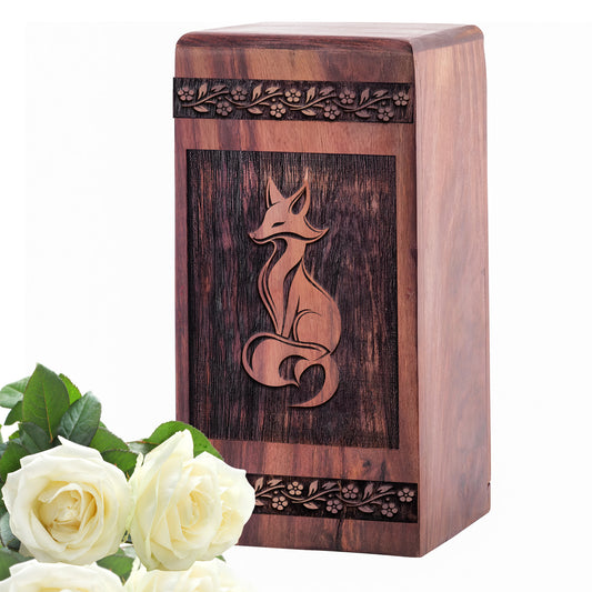 fox Urn Size 5 Inch 5”(H) x 3”(W) x 3”(L)