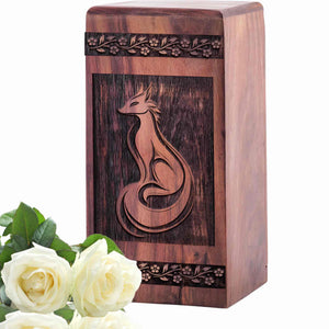 Unique Wooden Fox Urn for Ashes - Lasting Tribute