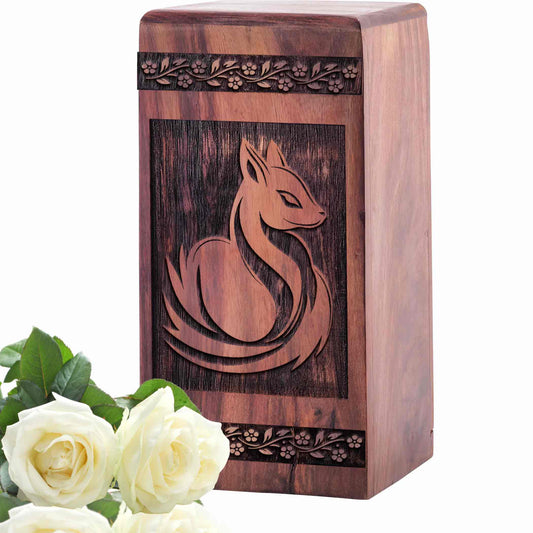 fox Urn Size 5 Inch 5”(H) x 3”(W) x 3”(L)