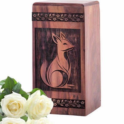 fox Urn Size 5 Inch 5”(H) x 3”(W) x 3”(L)