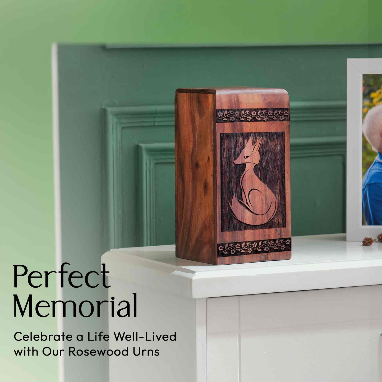 fox Urn Size 11.25 Inch 11.25”(H) x 6.25”(W) x 6.25”(L)