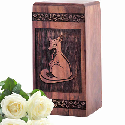 fox Urn Size 5 Inch 5”(H) x 3”(W) x 3”(L)