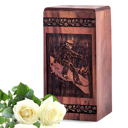 snowboard Urn Size 5 Inch 5”(H) x 3”(W) x 3”(L)