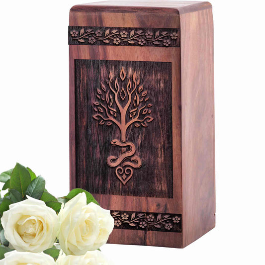 tree/snake Urn Size 5 Inch 5”(H) x 3”(W) x 3”(L)