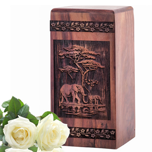 Elephant Urn Size 5 Inch 5”(H) x 3”(W) x 3”(L)