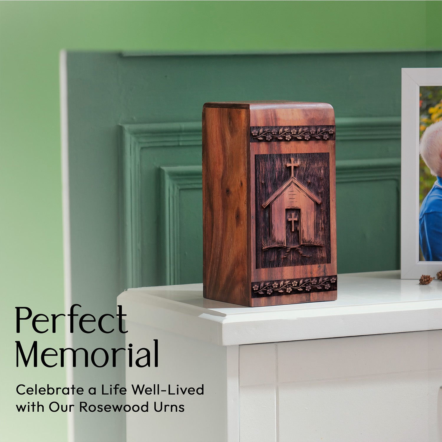 house Urn Size 11.25 Inch 11.25”(H) x 6.25”(W) x 6.25”(L)