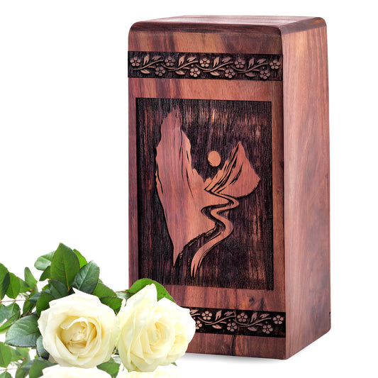 mountain Urn Size 5 Inch 5”(H) x 3”(W) x 3”(L)