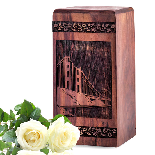 golden-bridge Urn Size 5 Inch 5”(H) x 3”(W) x 3”(L)