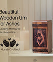 Handcrafted Wooden Fox Urn for Ashes - Eternal Tribute