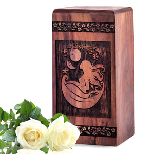 mermaid rock Urn Size 5(H)x3(W)x3(L)Inches