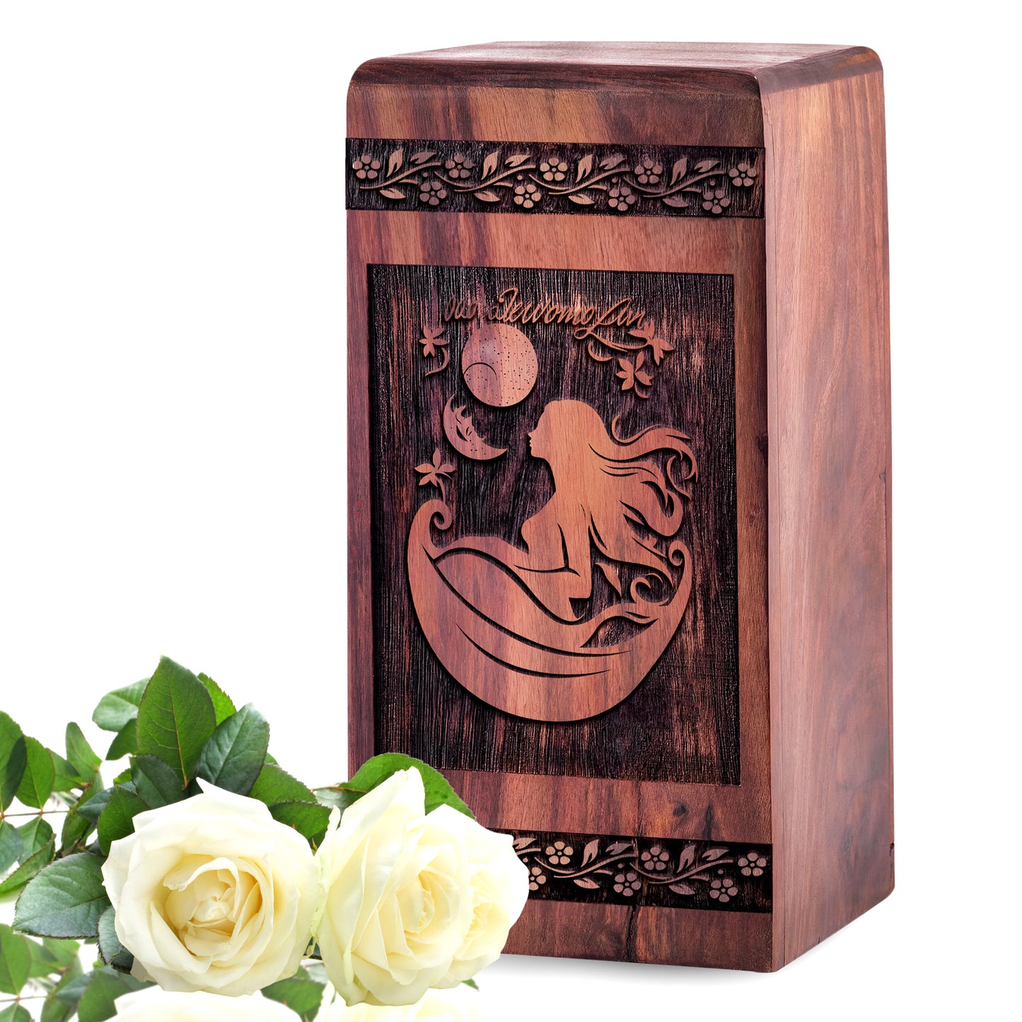 mermaid rock Urn Size 5 Inch 5”(H) x 3”(W) x 3”(L)