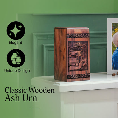 truck Urn Size 11.25 Inch 11.25”(H) x 6.25”(W) x 6.25”(L)