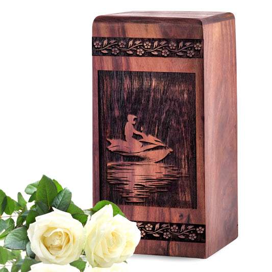riding-jet Urn Size 5 Inch 5”(H) x 3”(W) x 3”(L)